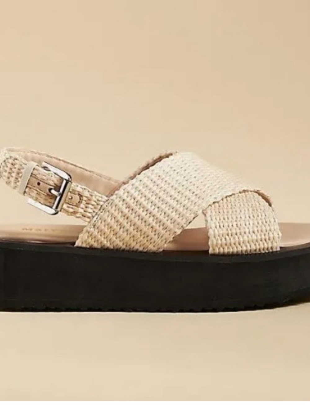 Maeve Chrissy platform sandals rubber platform adjustable strap size 39/ US 8